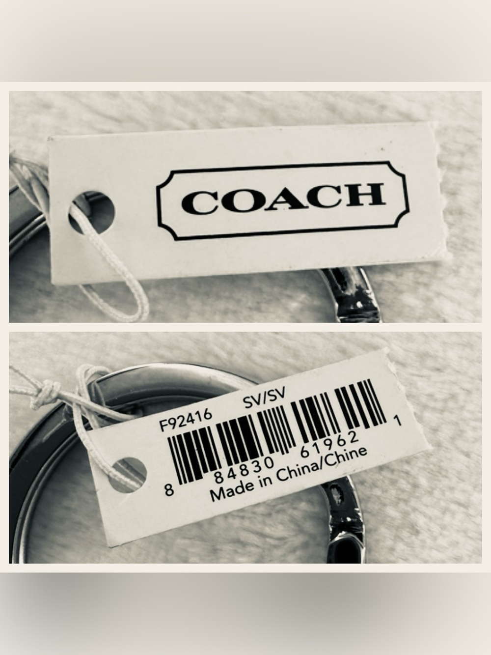 NWT Coach Heart Photo Keychain - Picture 8 of 9